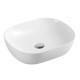 465x375x115mm Bathroom Oval Above Counter White Ceramic Wash Basin